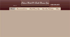 Desktop Screenshot of palacehotelbathhouse.com